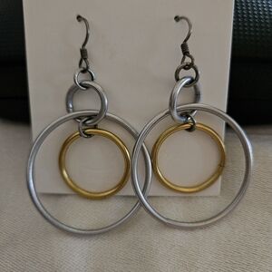 Art deco earring sterling post